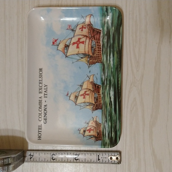 MCM Italian Souvenir Catch All Trays, Set of 2 Mid Century Decor Trays - Picture 4 of 6